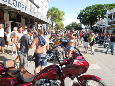 Poker Run 2012 photo - Duval Street, Key West